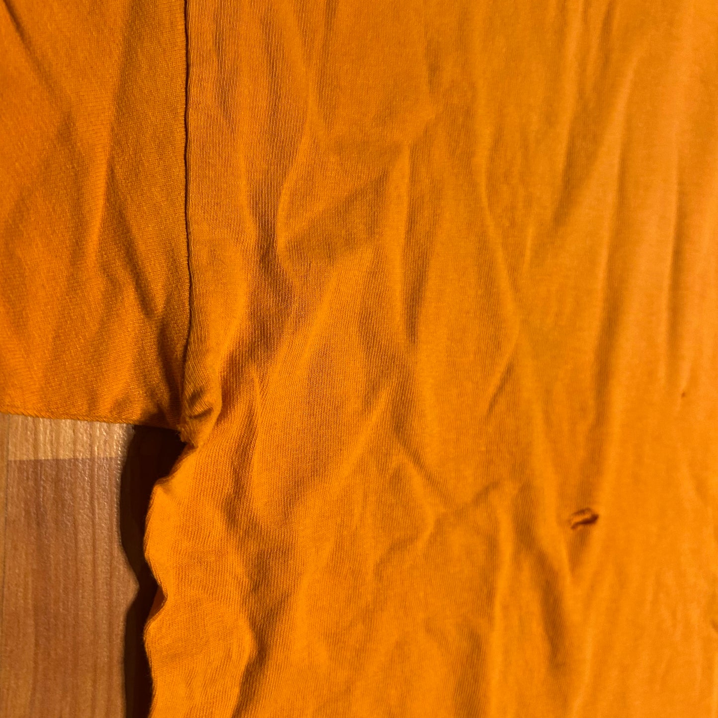 Alstyle Organic Cotton Distressed Orange Tshirt - Large - 22" x 29.5"