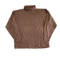 Minerals Two Hundred Twelve Degrees Brown Cotton Mock Neck Longsleeve Shirt - Large - 23" x 25.5"