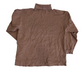 Minerals Two Hundred Twelve Degrees Brown Cotton Mock Neck Longsleeve Shirt - Large - 23" x 25.5"
