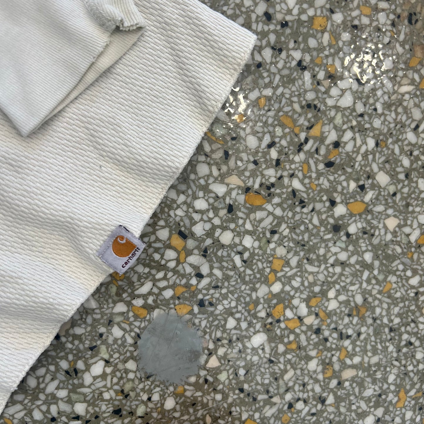 90’s Carhartt Carphartt White Thermal Longsleeve Shirt - Medium - 20" x 25"