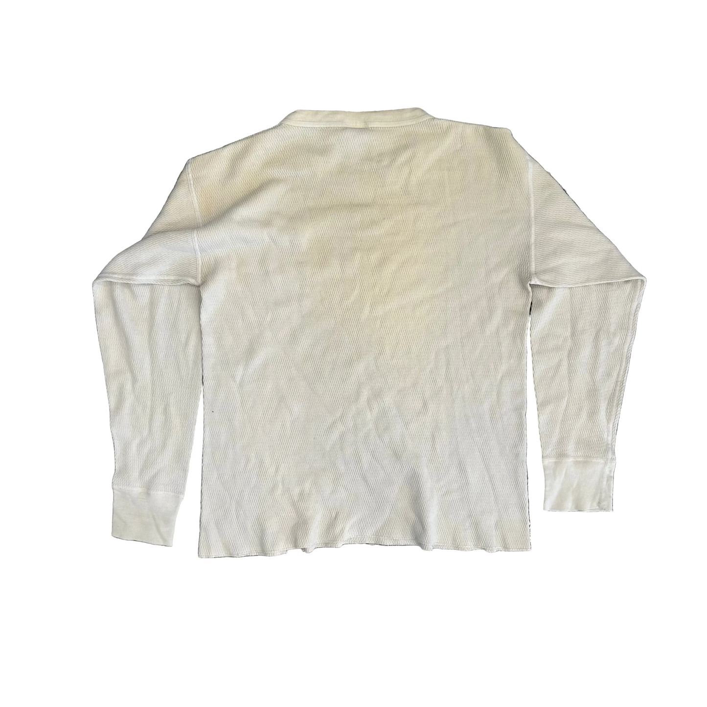 90’s Carhartt Carphartt White Thermal Longsleeve Shirt - Medium - 20" x 25"