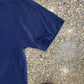 90’s Hanes Beefy Georgetown Navy Blue Tshirt - Medium - 20" x 27"