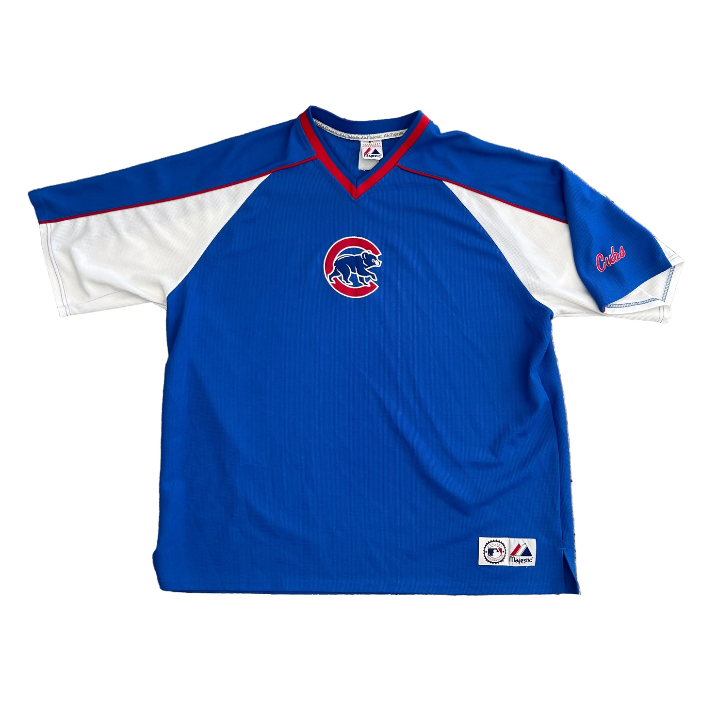 Majestic Genuine Merchandise Chicago Cubs MLB Baseball Blue Tshirt - XLarge - 28" x 32"