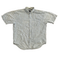 Gap Cotton Plaid Blue Button Up Short Sleeve Shirt - XLarge - 26" x 31"