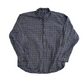 Nautica Navy Blue Plaid Cotton Button Up Shirt - XLarge - 28" x 32"