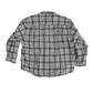 Eddie Bauer Linen Cotton Plaid Blue Button Up Shirt - XLarge - 27" x 31"