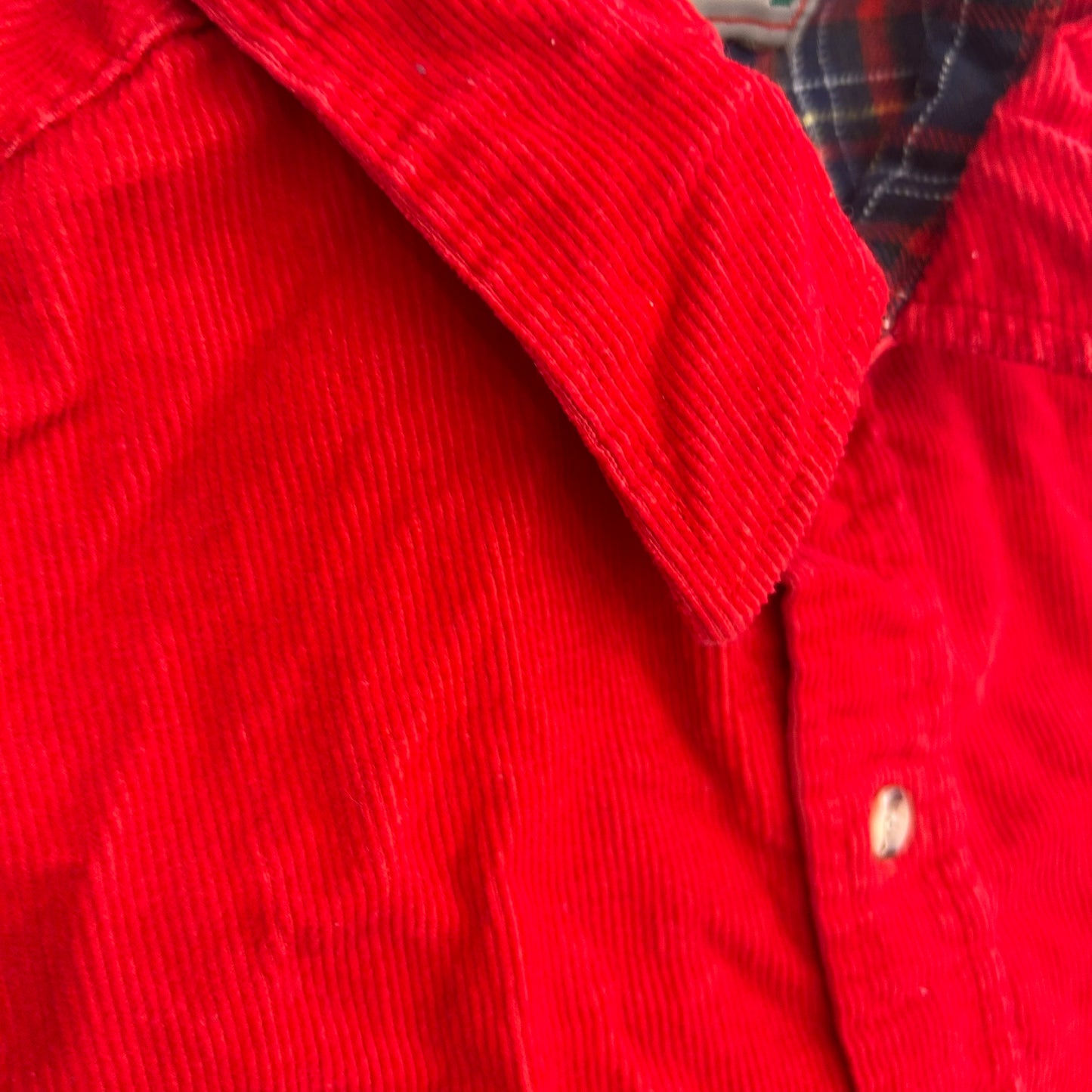90’s Pine Grove Corduroy Button Up Cotton Shirt - XLarge - 24" x 29"
