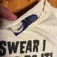 I Swear I Didn’t Do It It Was A Guy Dressed Like Me Funny White Distressed Cotton Tshirt - XLarge - 25” x 30”