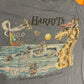 90/00’s Hanes Beefy Destin Florida Giraffe Yacht Club Boating Sailing Blue Grey Cotton Tshirt - Small - 19” x 27.5”