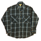 90's St. John's Bay Green Blue Button Up Cotton Flannel Shirt - XLarge - 24" x 30"