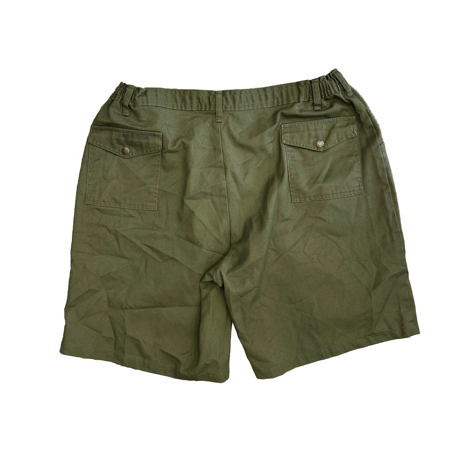 80’s Boy Scouts Green Cargo Shorts - 35" x 9.5"