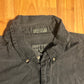 Robert Stock Button Down Grey Gray Black Cotton Shirt - XLarge - 24" x 29.5"