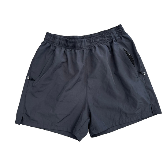 Grey Nylon Athletic Shorts - 25" x 3.5"