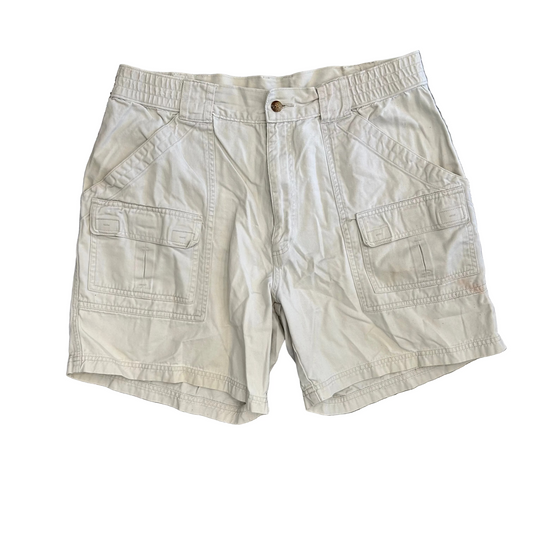 Khaki Cargo Shorts - 32" x 6"