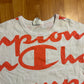 Champion AOP White Orange Tshirt - Large - 23" x 30"
