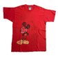 90's FOTL Heavy Cotton Red Disney Mickey Mouse Tshirt - Large - 23" x 32"