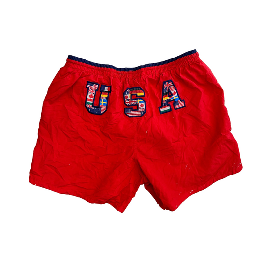 90’s Speedo Atlanta Olympic Red Shorts - 30" x 5"