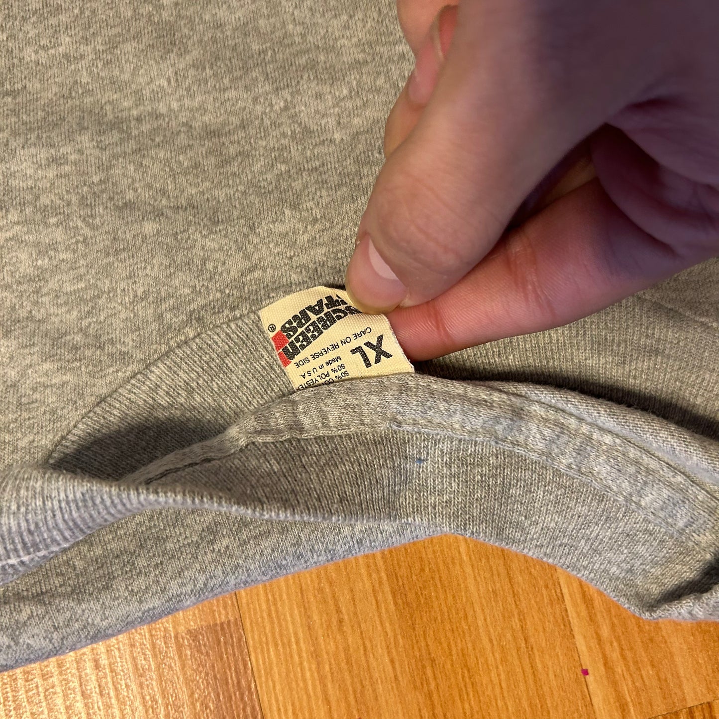 80's Screen Stars Abundant Life Grey Tshirt - Medium - 20" x 27"