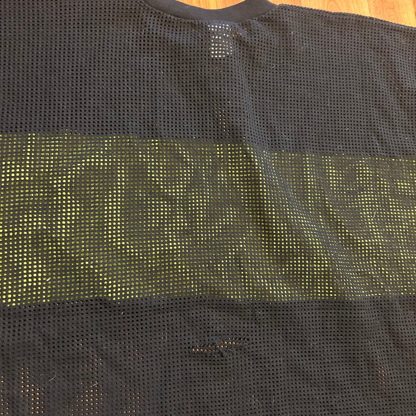 80's Runner Up Black Neon Running Tshirt - Large - 22" x 28"