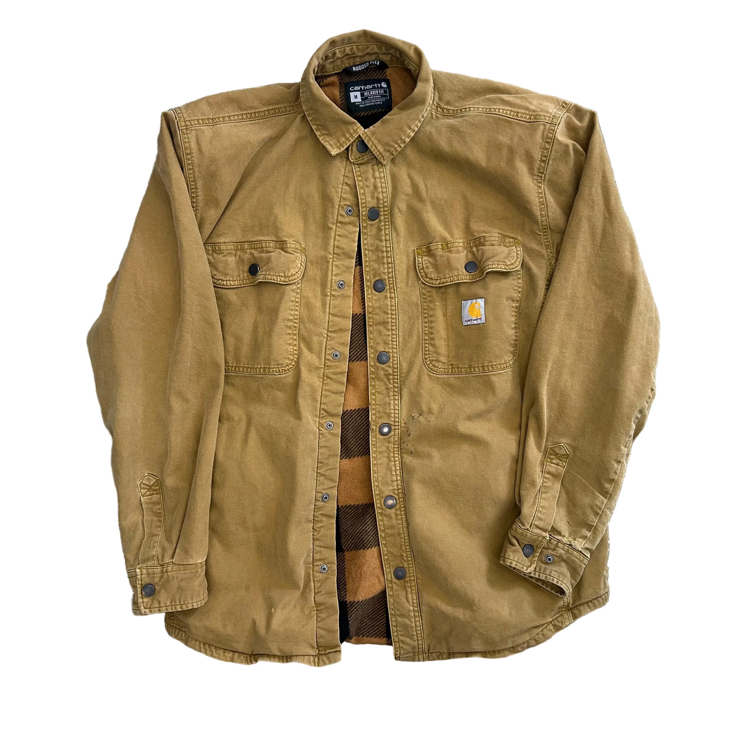 Carhartt Carphartt Flannel Lined Button Up Work Jacket - XLarge - 24" x 29"