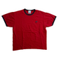 00's Nike Red Ringer Tshirt - Large - 22" x 26"