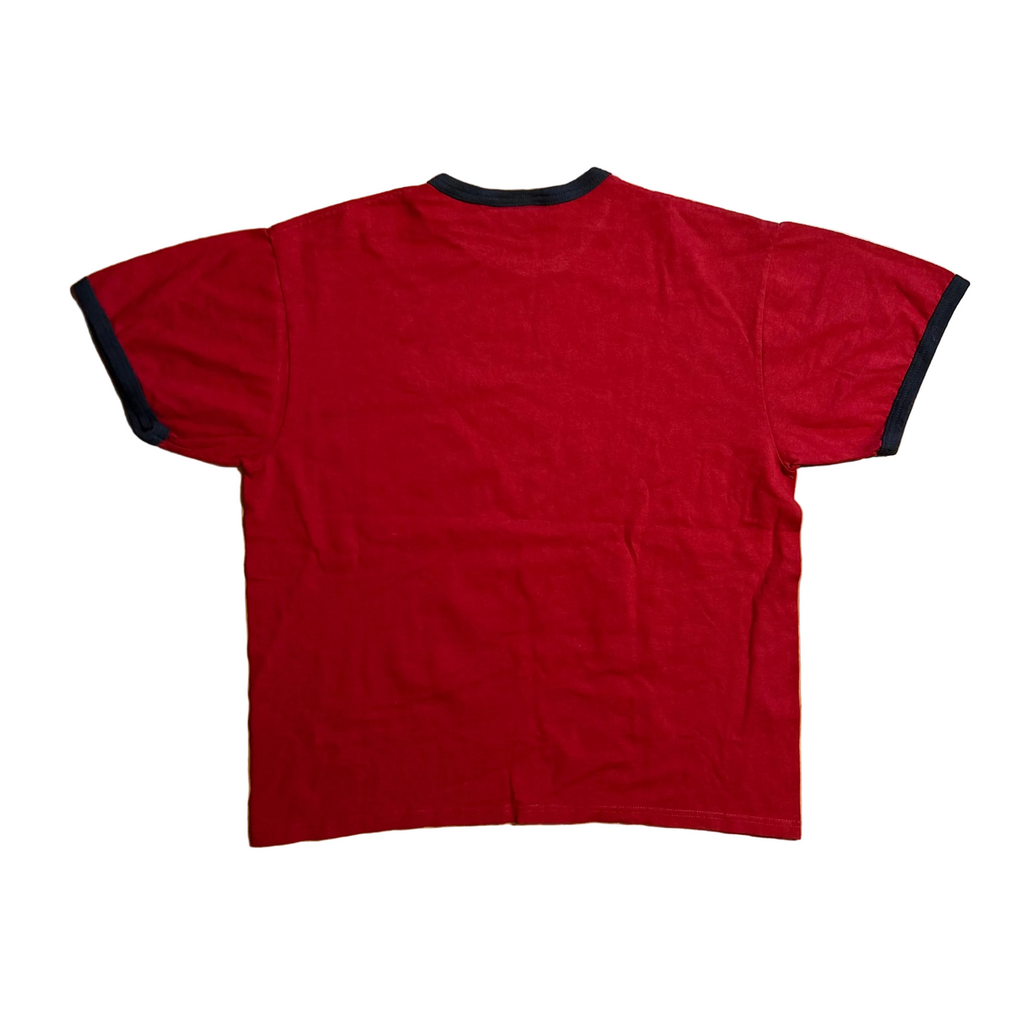 00's Nike Red Ringer Tshirt - Large - 22" x 26"