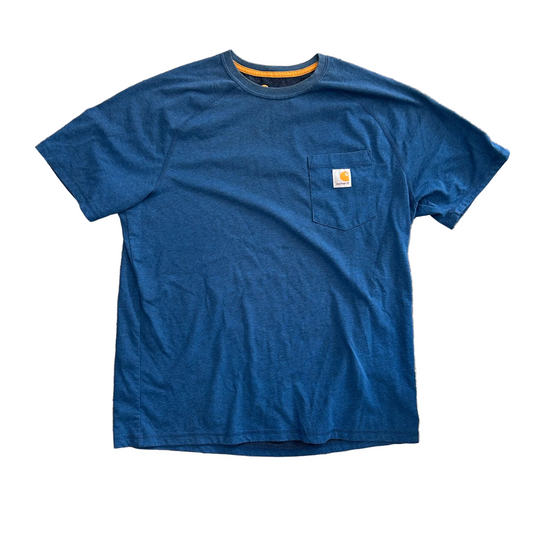 Carhartt Carphartt Blue Pocket Tshirt - Medium - 21" x 29"