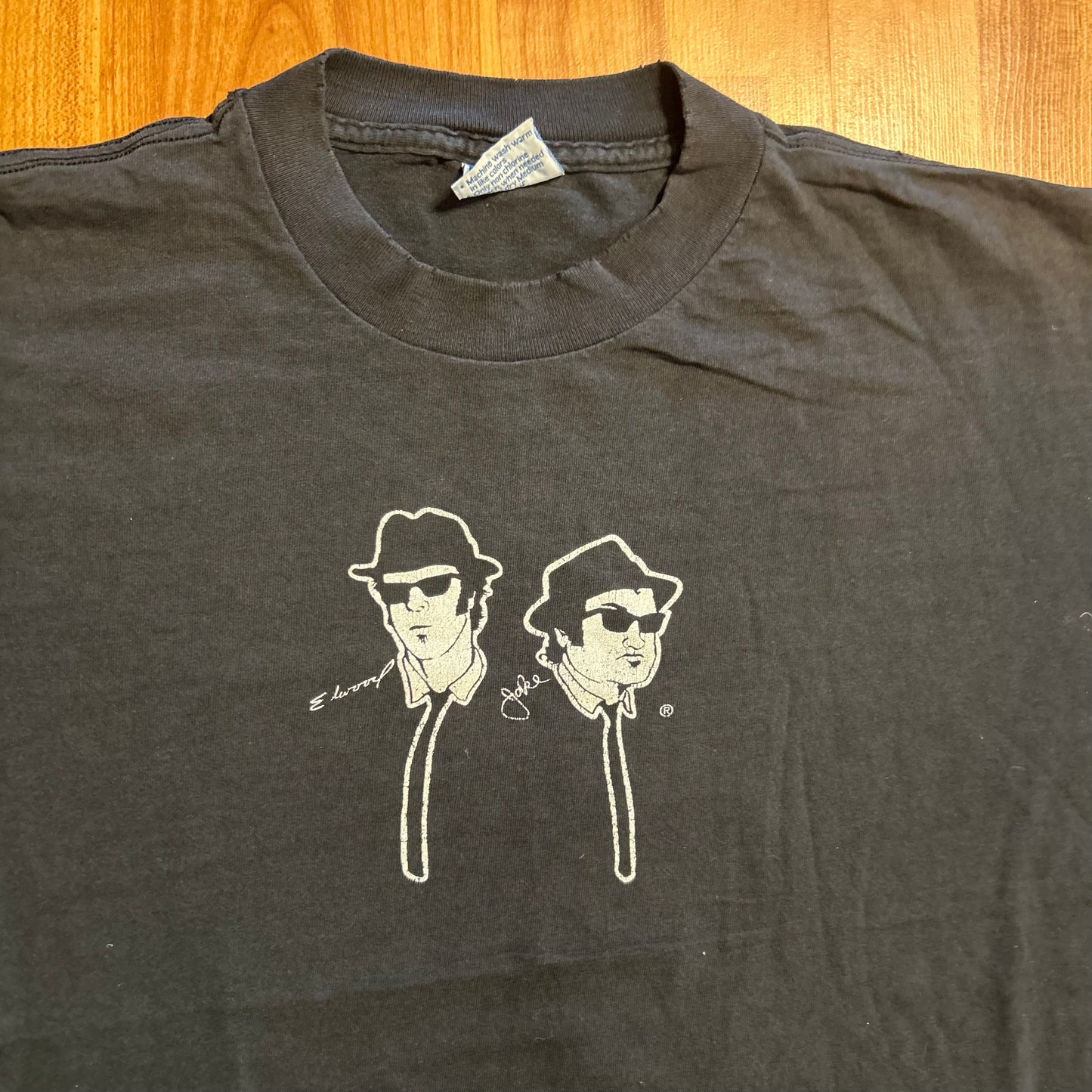 90's Allsport House of Blues Black Tshirt - XLarge - 24" x 28"