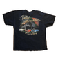 Gildan Wild Horsepower Out in the Barn Cars Black Tshirt - Large - 23" x 29"