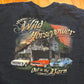 Gildan Wild Horsepower Out in the Barn Cars Black Tshirt - Large - 23" x 29"