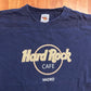 Hard Rock Cafe Madrid Navy Blue Tshirt - Large - 22" x 30.5"