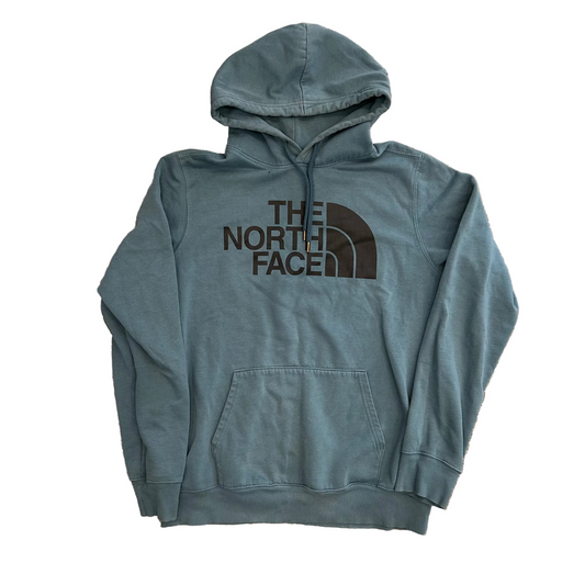 The North Face Blue Hoodie Sweatshirt - Large - 23.5" x 28"