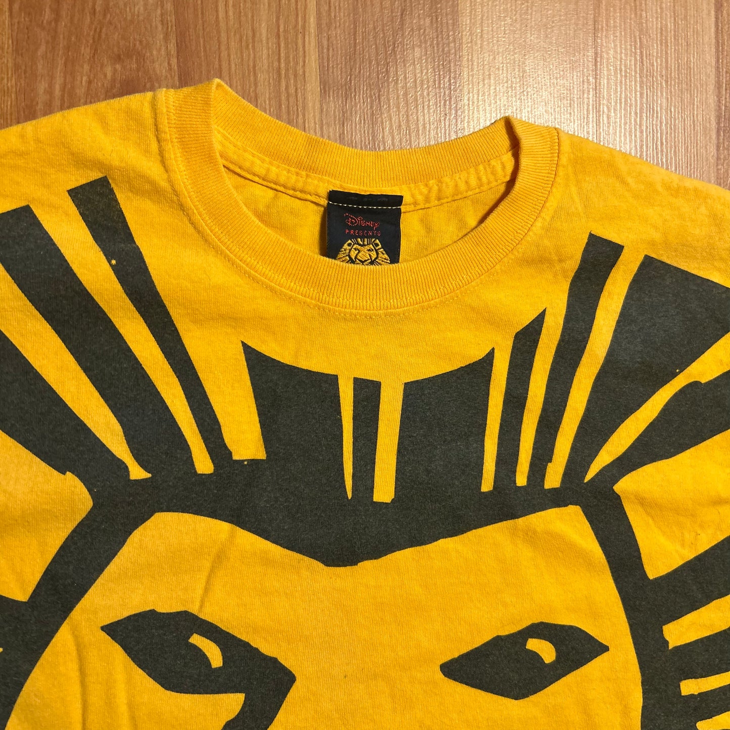 Disney The Lion King Broadway Musical Yellow Tshirt - Small - 19.5" x 29"