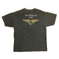90’s Hanes Heavyweight Flight 4.0 to Chicago has Been Delayed I’m Taking Off with Delta Flight Airport Black Grey Faded Cotton Tshirt - Medium - 21" x 27"