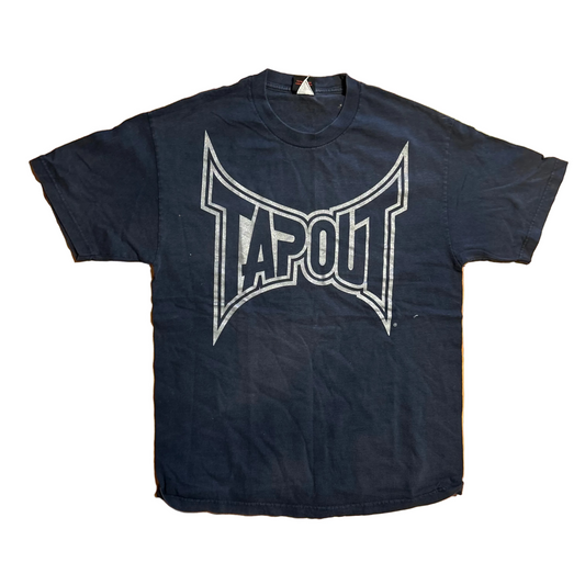 TapOut Wrestling Navy Blue Tshirt - Medium - 21" x 29"
