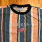 Guess Jeans Vertical Striped Los Angeles Tshirt - Medium - 21" x 26.5"