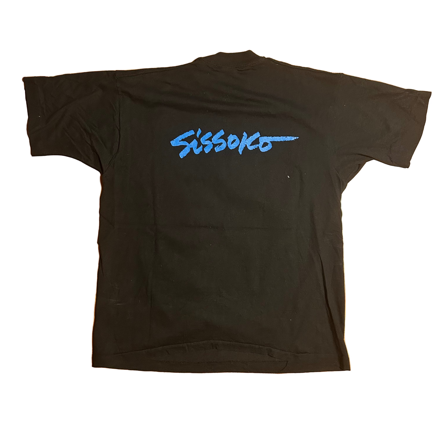 90’s FOTL Sissoko Art 1992 Black Cotton Tshirt - Large - 23" x 28"