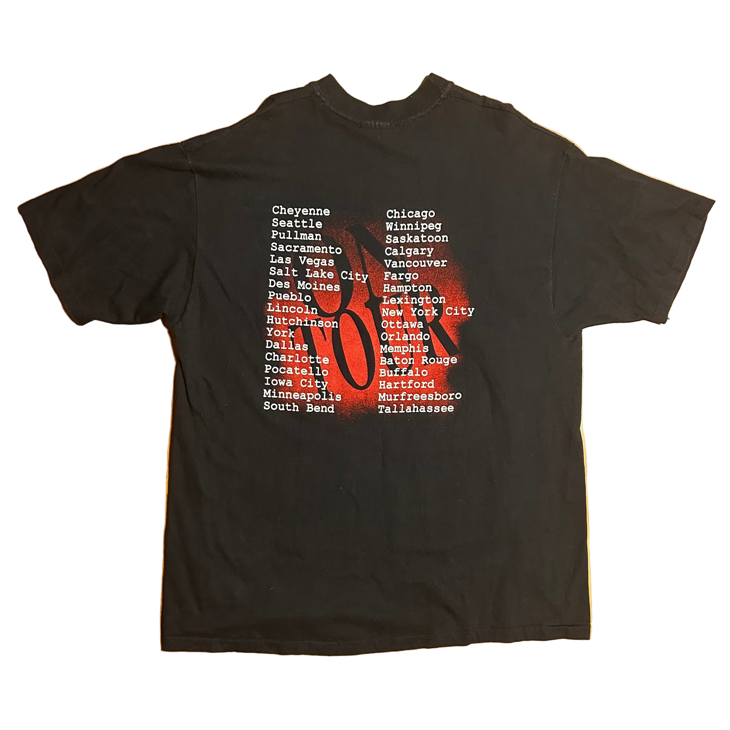 90’s Hanes Beefy T Garth Brooks Music Tour Black Cotton Tshirt - Large - 22" x 30"