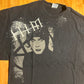 Hanes Heavyweight Him Portrait Y2K Black Cotton Tshirt - Medium - 20" x 28"
