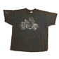 FOTL Lofteez Easy Riders Dallas Motorcycle Distressed Painter Black Grey Cotton Tshirt - XLarge - 25" x 29.5"