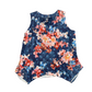 Time and Tru Blue Floral Tanktop Shirt - Large - 22" x 27"