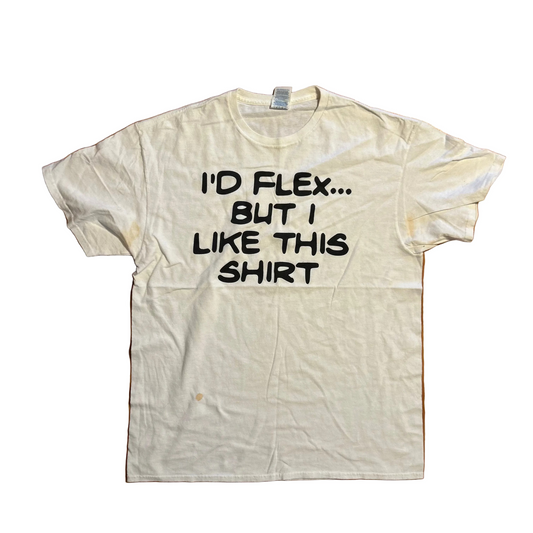 Delta I'd Flex But I Like This Shirt White Tshirt - Medium - 21" x 28"