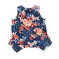 Time and Tru Blue Floral Tanktop Shirt - Large - 22" x 27"