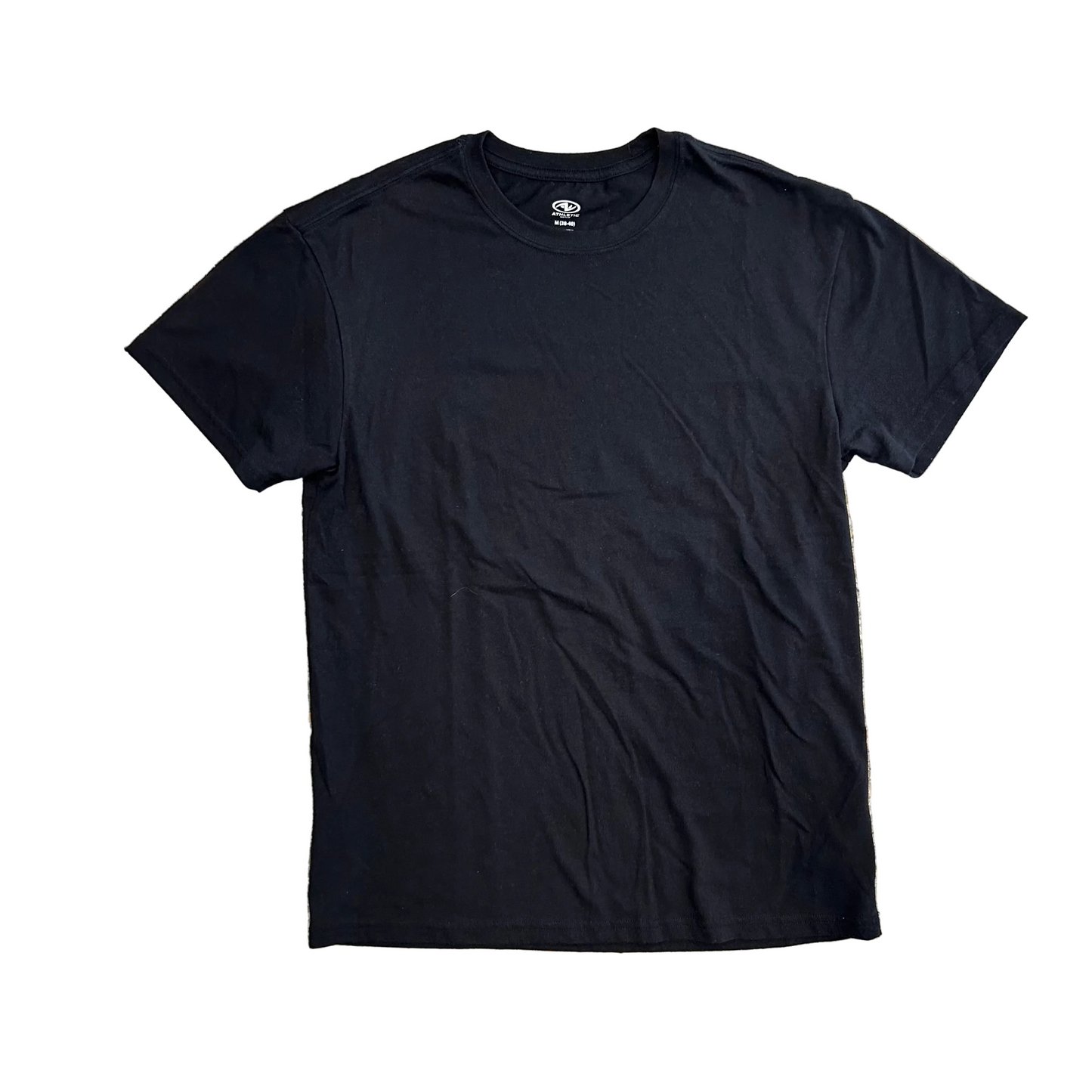 Athletic Works Black Blank Tshirt - Medium - 20" x 28"