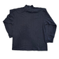 George Cotton Poly Black Mock Neck Longsleeve Black Blank Shirt - XLarge - 24" x 29"