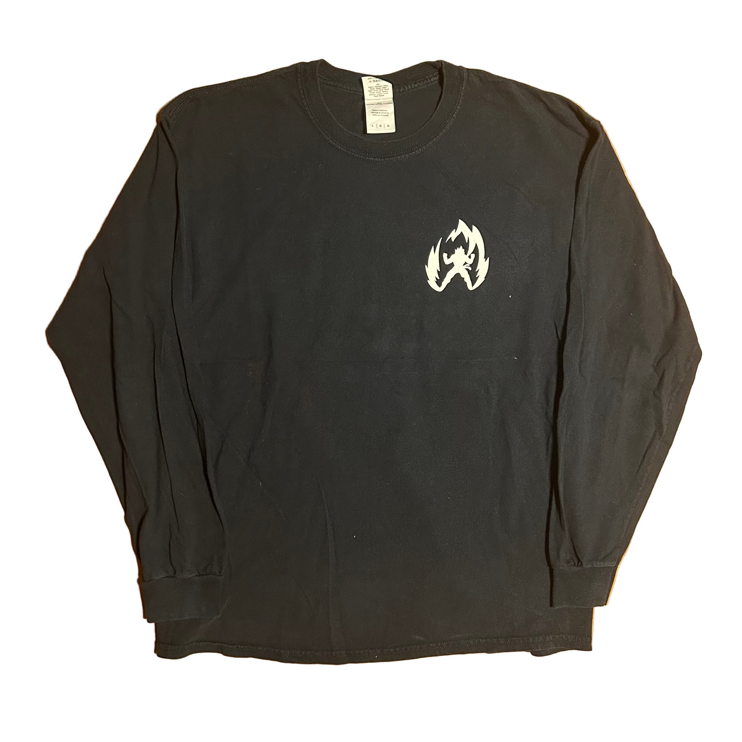 Gildan Ultra Cotton Dragon Ball Z TV Black Cotton Longsleeve Shirt - Medium - 21" x 28"