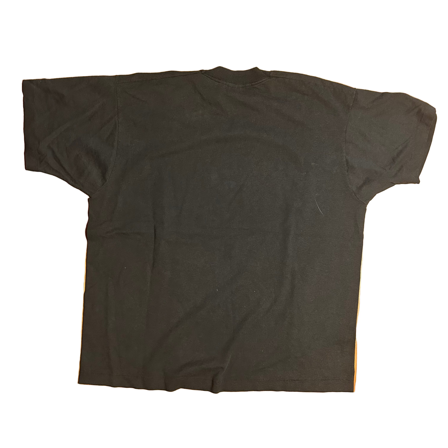 90’s FOTL Best Alphabet Black Grey Faded 50/50 Cotton Polyester Tshirt - Large - 23.5" x 27.5"
