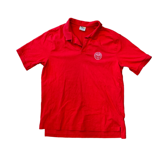 80/90’s Velva Sheen Santa Clara University Red Polo Shirt - Large - 22.5" x 29.5"