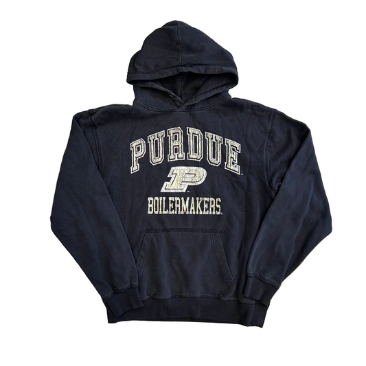 Colosseum Purdue University Black Hoodie Sweatshirt - Large - 23" x 26"