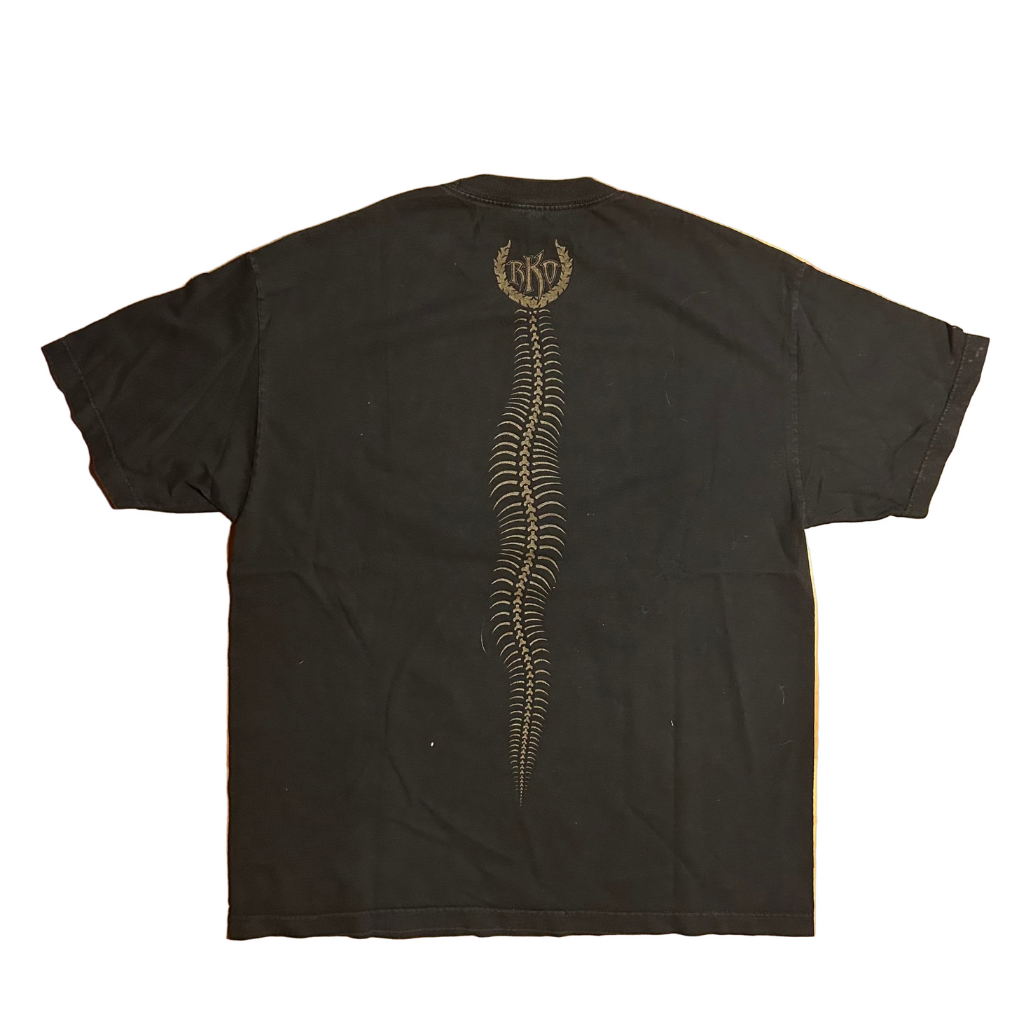 WWE Authentic Wear RKO Strike First Lion Black Cotton Tshirt - Large - 23" x 30"